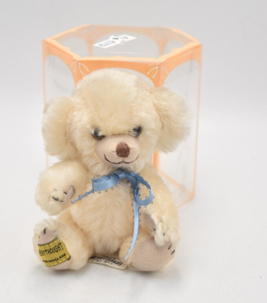 Merrythought White Cheeky Bear Limited Edition Retired