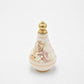 Vintage Hand Painted Enamel Decorative Perfume Bottle Greek Mythology White