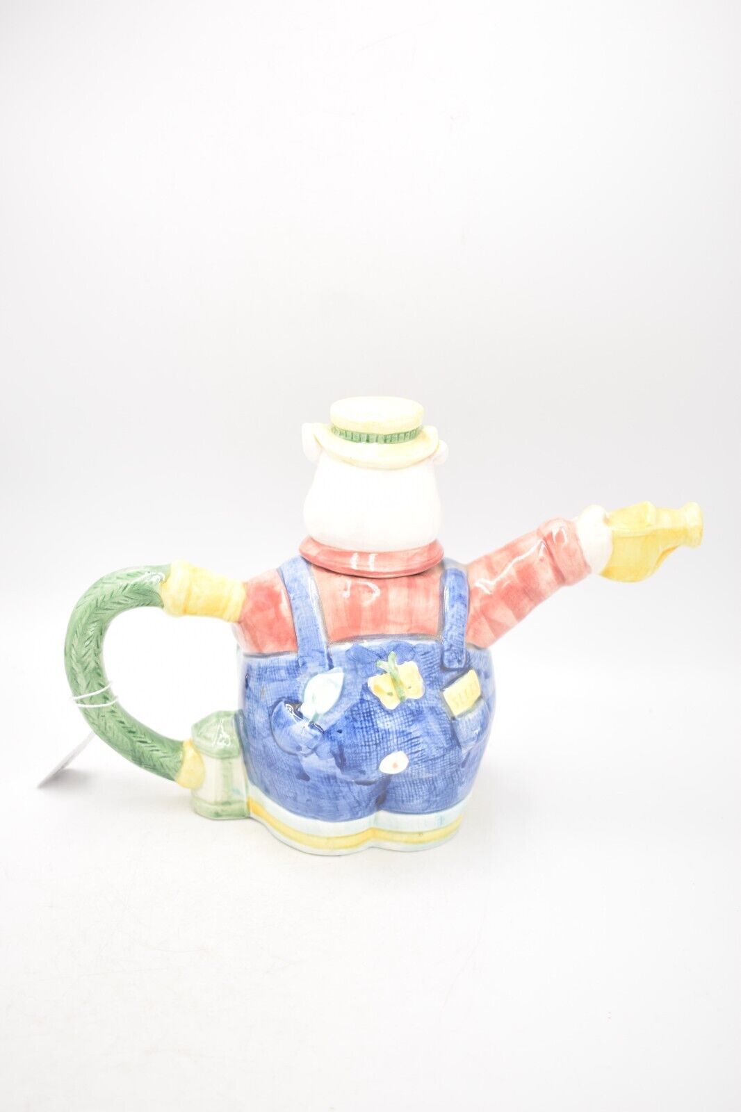 Vintage OCI Omnibus Gardening Pig Teapot Novelty Decorative Collectible