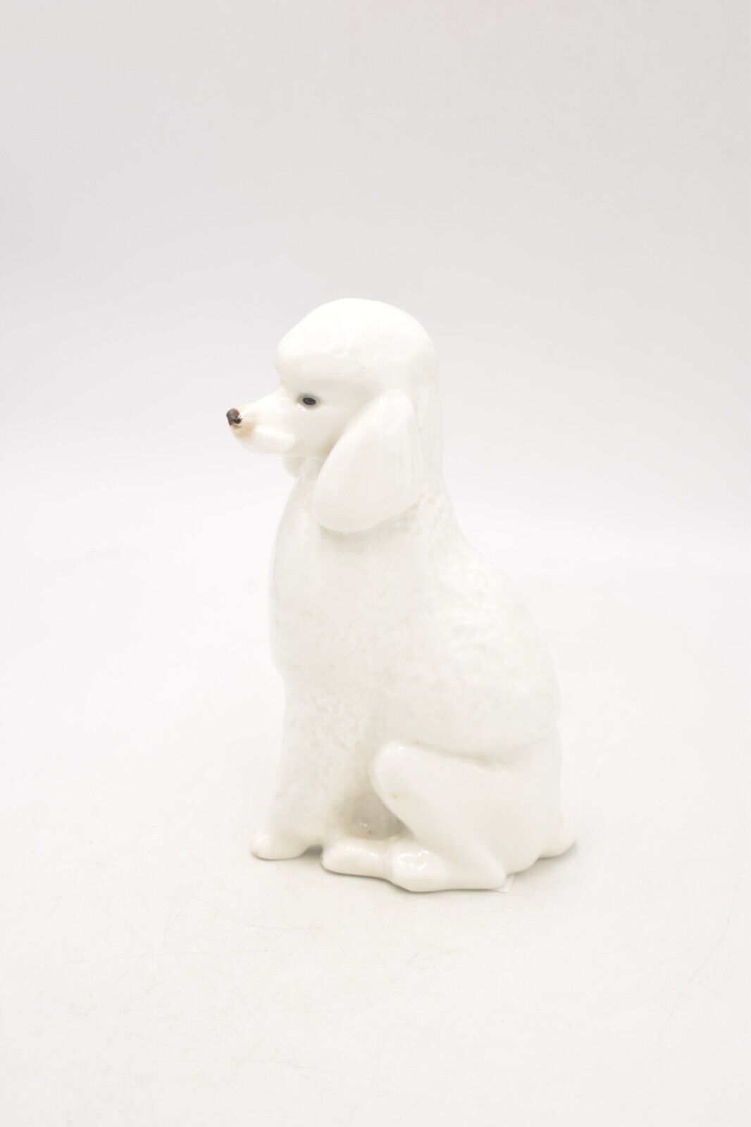 Vintage Lomonosov Poodle Dog Figurine, Statue, Ornament Made in USSR 1970s