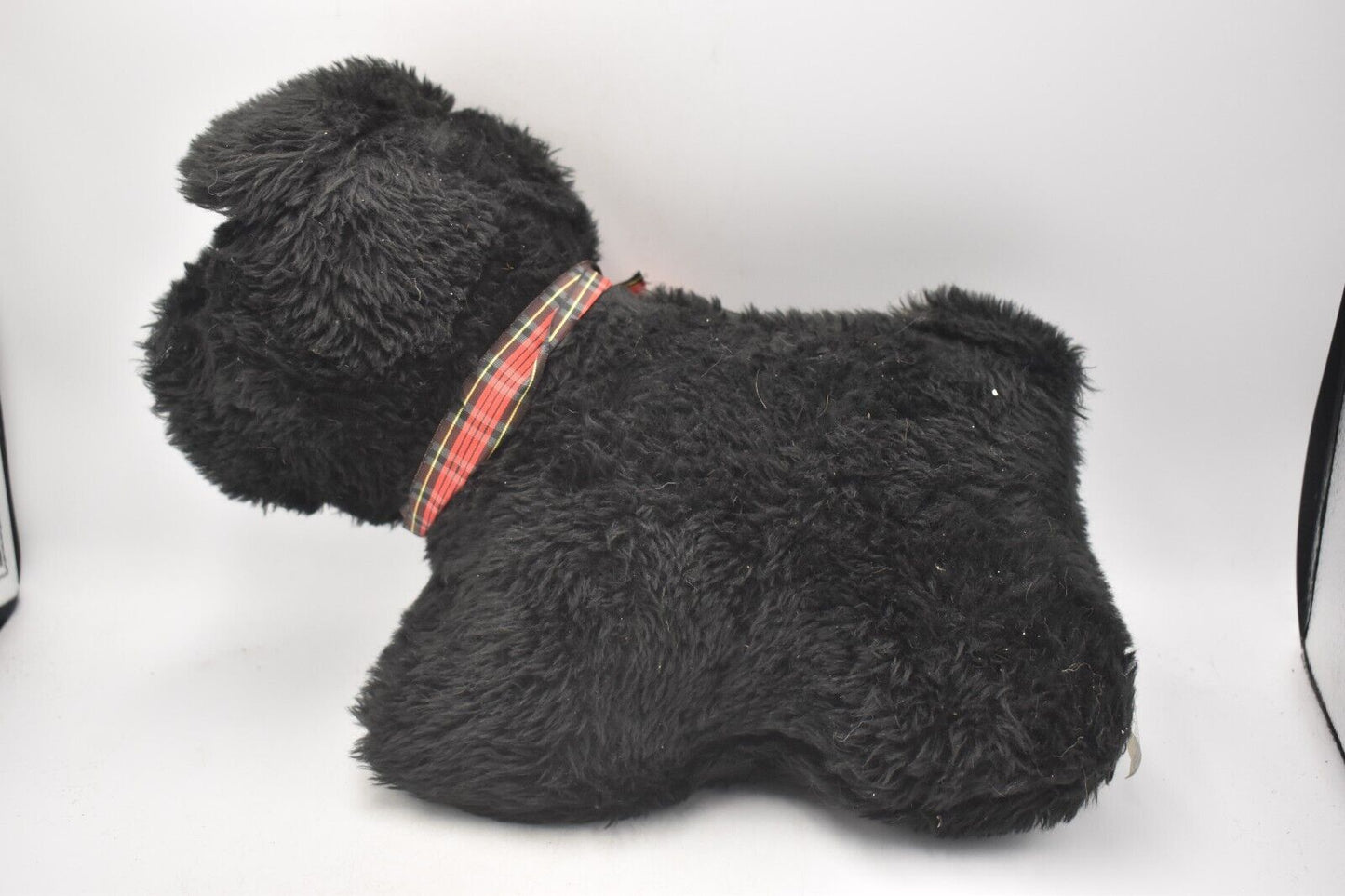 Vintage A&G Soft Toys Black Scottie Dog Teddy Bear Plush Soft Toy Retired