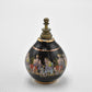 Vintage Painted Enamel Solid Small Decorative Perfume Bottle Greek Mythology