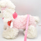 Keel Toys Fifi White Poodle Dog with Pink Coat & Lead, Retired & Tagged