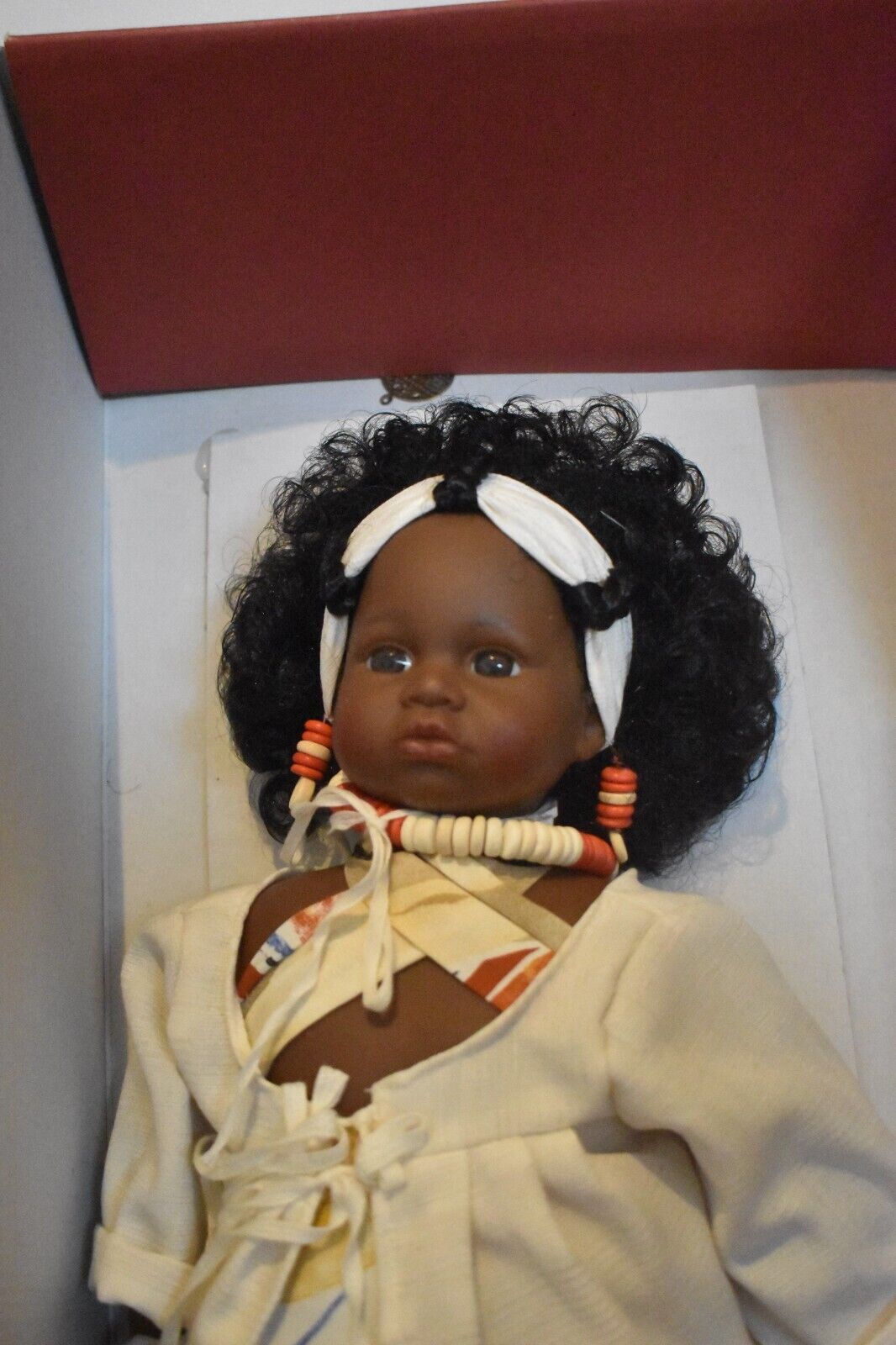 D'Azucar Kissi Black Large Doll Hard Plastic Spanish Doll COA & Boxed