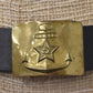 Original Russian Soviet Naval Navy Military Sailor's Belt Buckle Belt USSR Marin