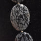 Carolyn Pollack Sterling Silver Snowflake Obsidian Necklace South Western