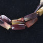 Vintage Australian Mookaite Jasper Stone Bead Necklace 925 Silver Clasp