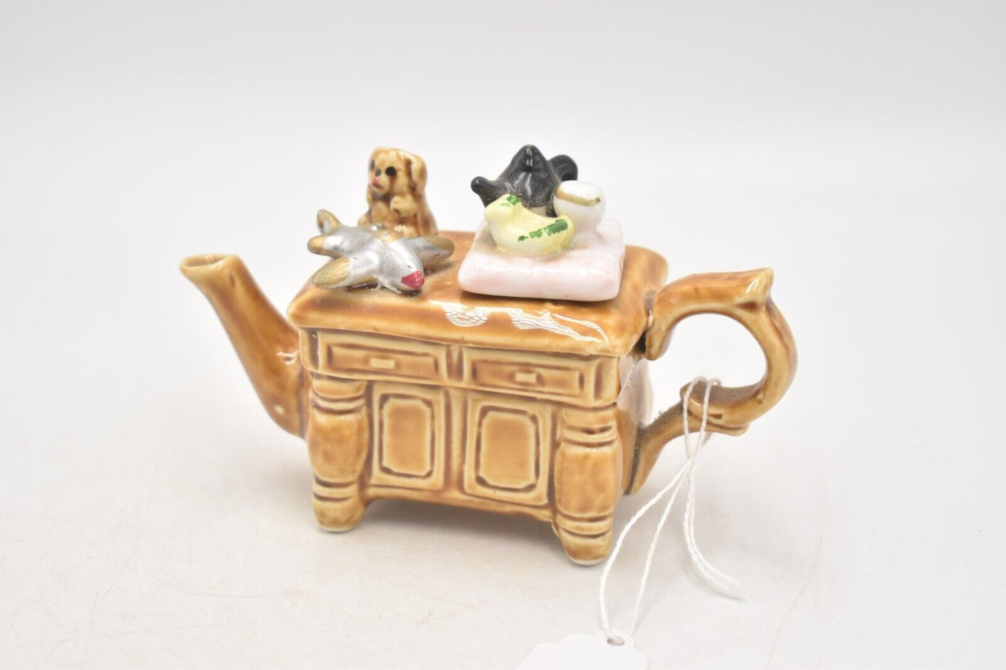 Vintage Toy Box Teapot Novelty Decorative Collectible