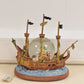 Disney "You Can Fly" Peter Pan & Captain Hook Pirate Ship Musical Snow Globe