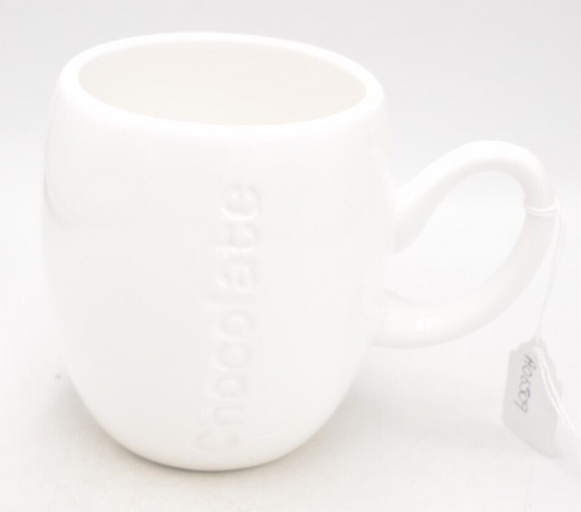 Vintage Plain White Hot Chocolate Mug Coffee Mug Tea Cup