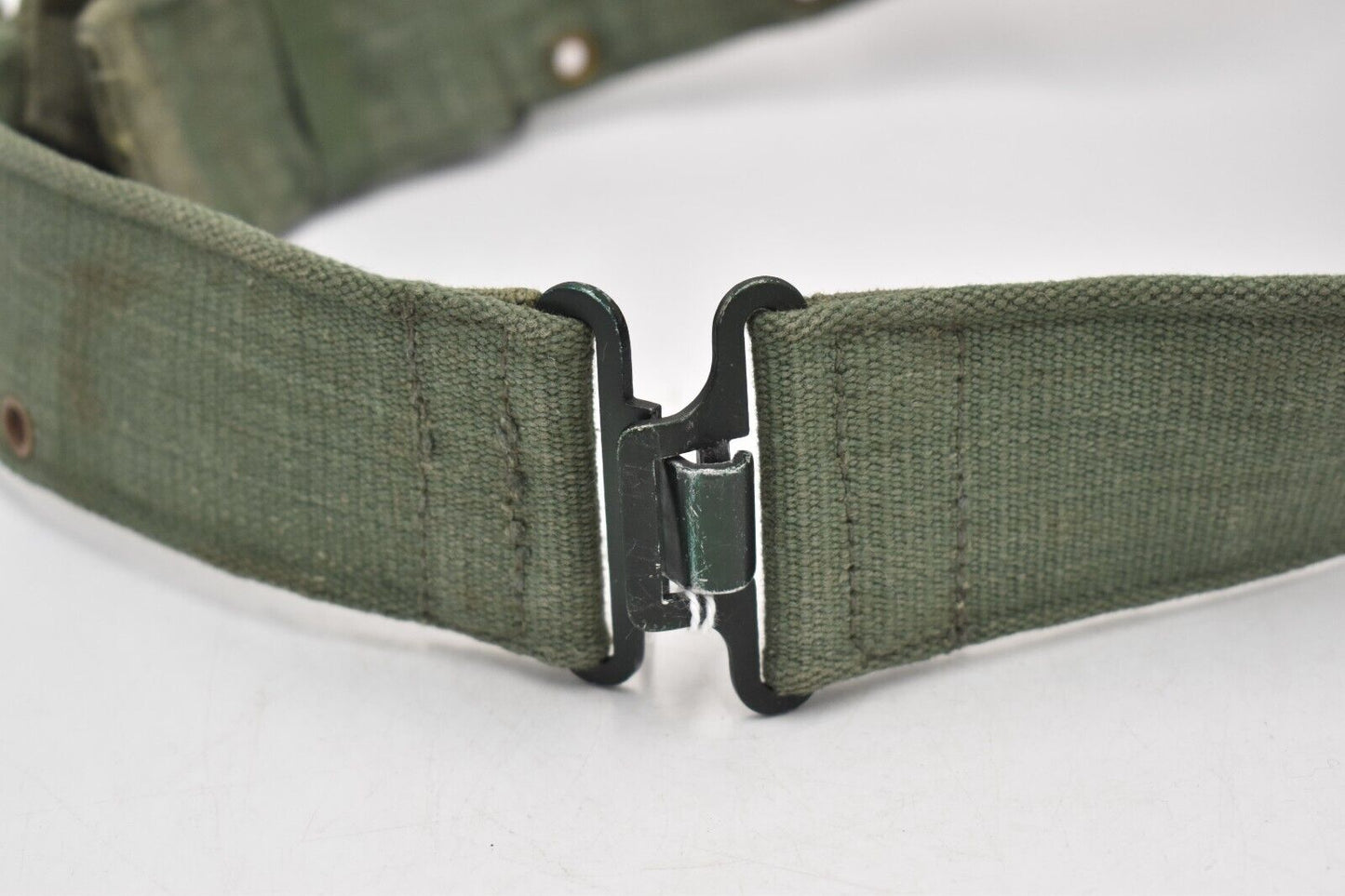 British Army 44 Pattern Webbing Belt with Frog – Dated 1956, Waist 34"