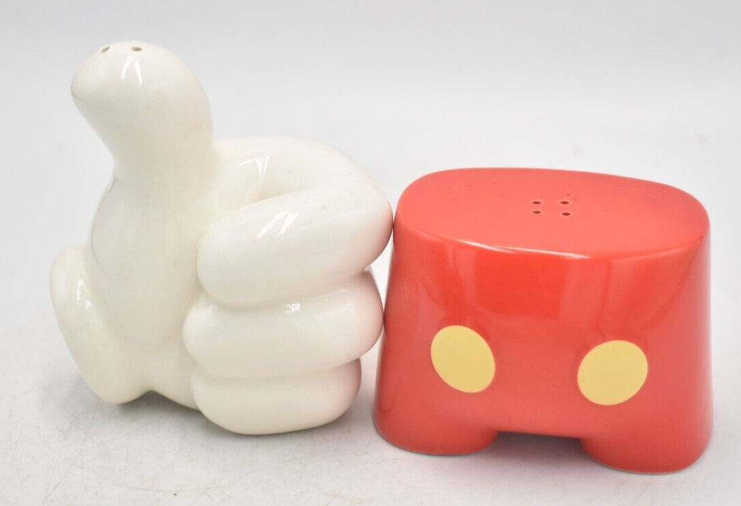 Disney Mickey Mouse Classic Shorts & Glove Salt and Pepper Shakers, Pots