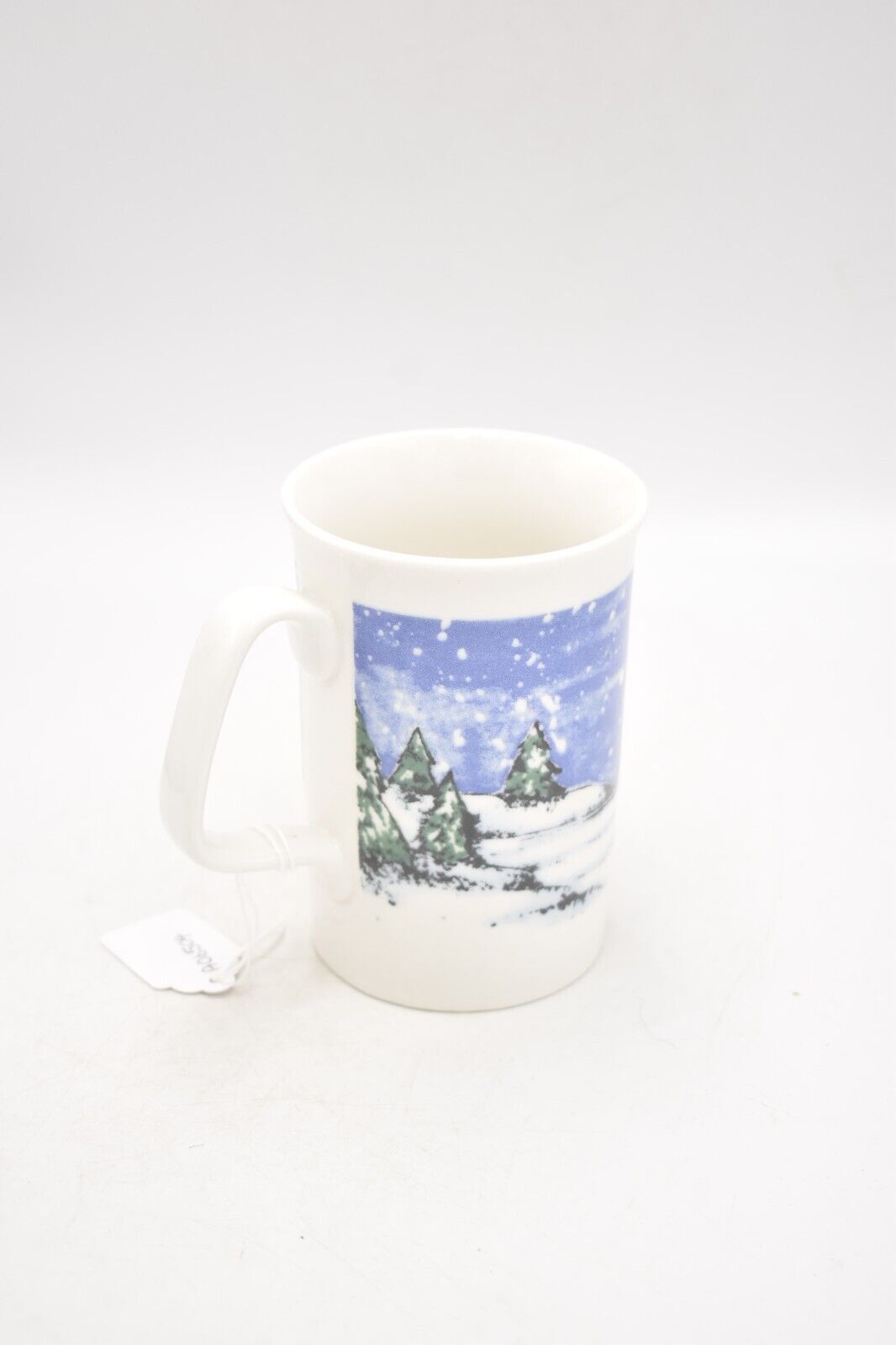 Vintage Teddy Bear Ice Skating Winter Scene Coffee Mug Tea Cup