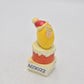 M&M's Yellow Character Christmas Stocking in a Chimney Cake Topper 1993