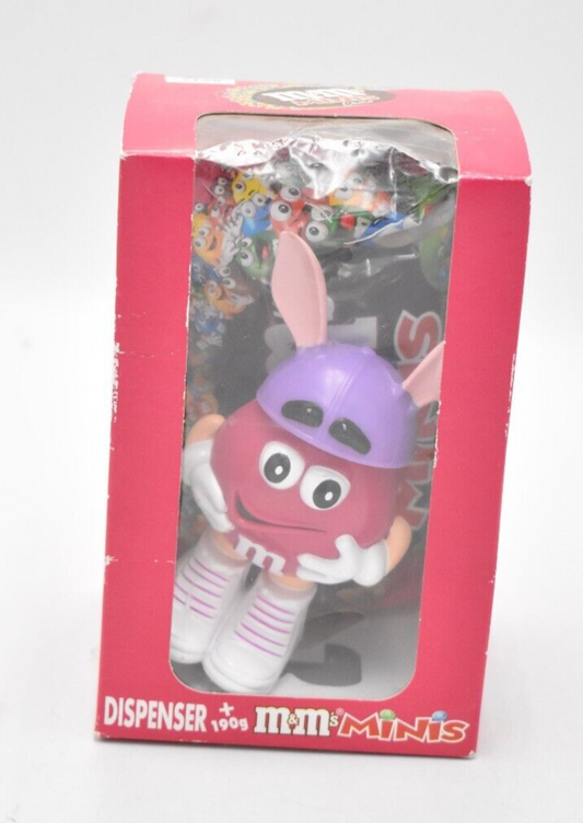 M&M's Chocolate Mini's Dispenser Pink Character Easter 2003 with Sweets Sealed