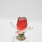 Vintage 3D Rose Glass Decorative Perfume Bottle