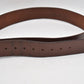 Vintage 1985 Swiss Army Officer’s Brown Leather Belt – 38” Waist – Military