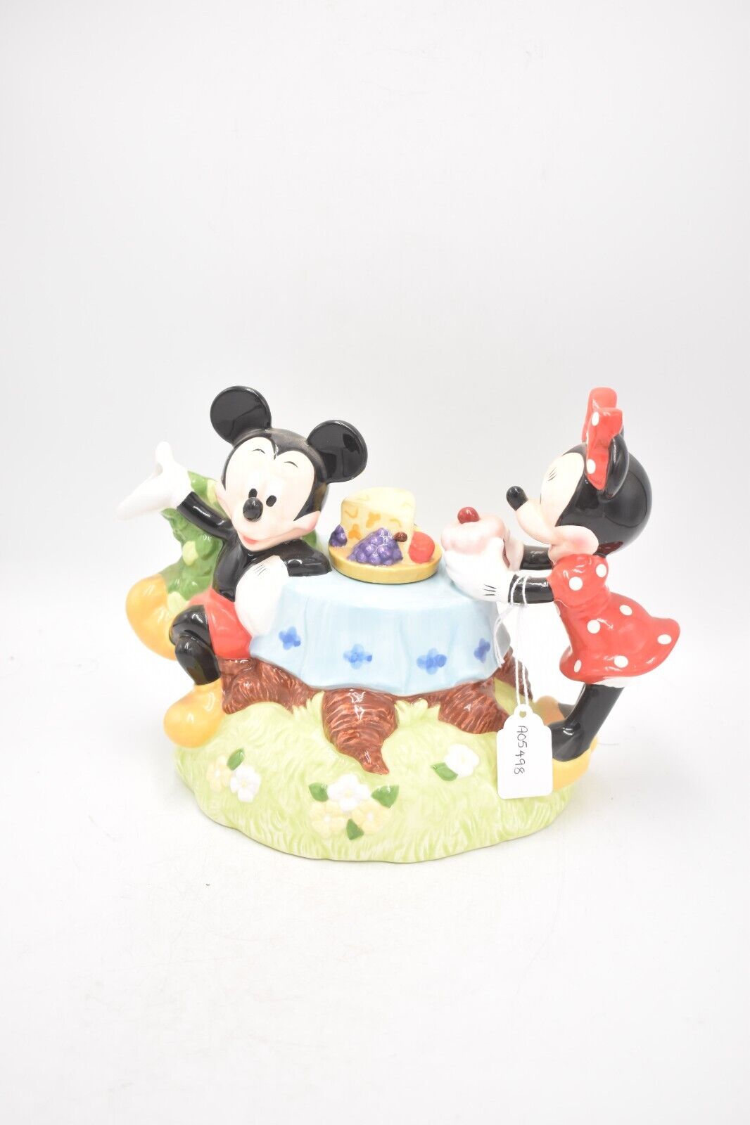 Vintage Disney Mickey and Minnie Mouse Picnic Teapot Decorative Collectible