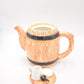 Vintage Novelty Pub Barrell Teapot Decorative Collectible