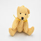 Vintage Artist Teddy Bear Jointed Yellow and White