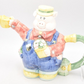 Vintage OCI Omnibus Gardening Pig Teapot Novelty Decorative Collectible