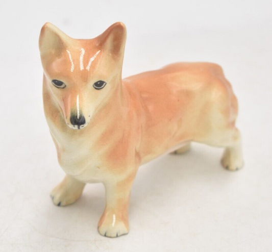 Vintage Welsh Corgi Dog Figurine Ornament Statue Decorative