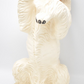 Vintage White Poodle Dog Figurine Statue Ornament Large Life Like Ceramic 44cm