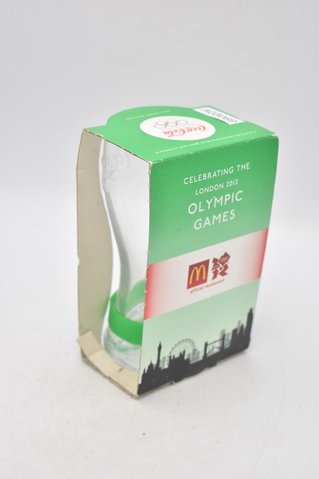 Coca Cola Glass McDonalds London 2012 Olympics Green Wristband Limited –  Collectible Pawn