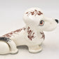 Vintage Italian Pottery Dachshund Dog Figurine 1950s Handcrafted Ornament