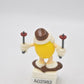 M&M's Yellow Character Snow Shoe Cake Topper