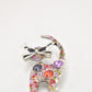 Vintage Cat Rhinestone Multi Colour Brooch Ladies Brooch Women's Brooch