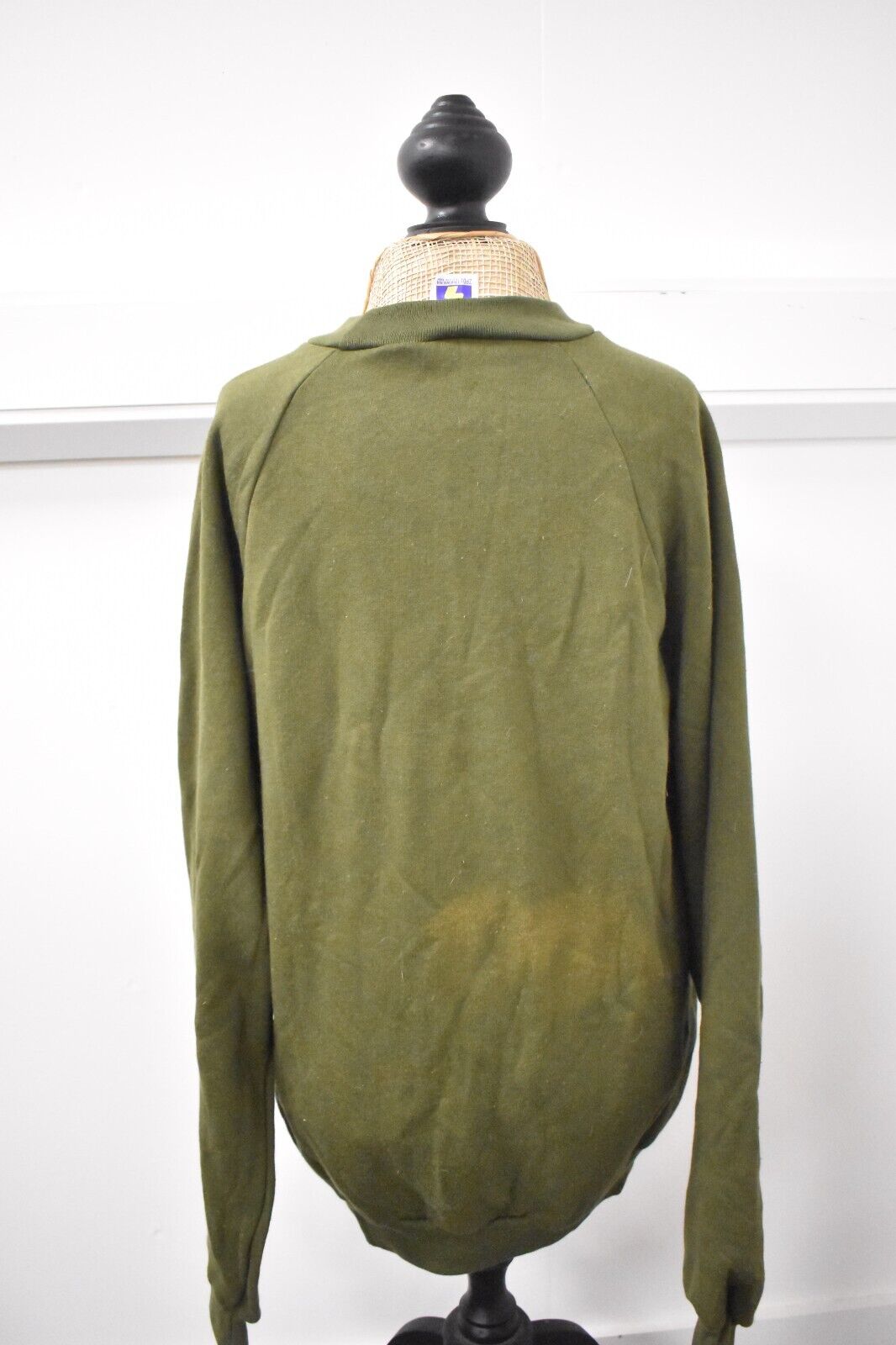 Vintage Polish Army Olive Green Crew Neck Jumper Size 98/170