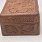 Vintage Wooden Decorative Storage Box, Trinket Box Hand Carved