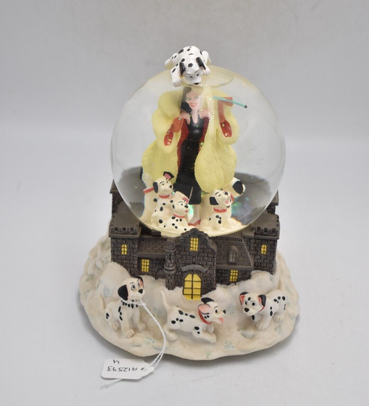 Disney 101 Dalmatians Cruella de Vil Musical Snow Globe