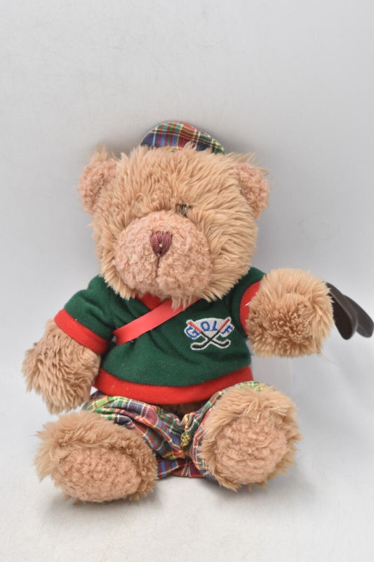 The Teddy Bear Collection Gordon the Golfer Plush Soft Toy Teddy Bear, Retired