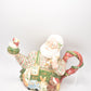 Vintage Fitz & Floyd Omnibus Santa's Toy Factory Teapot Decorative