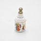 Vintage Hand Painted Enamel Decorative Perfume Bottle Greek Mythology White