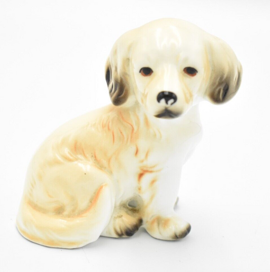 Vintage Labrador Puppy Dog Figurine Statue Ornament Fine Bone China