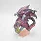 Mythical Purple Gothic Fantasy Dragon Figurine Ornament Statue