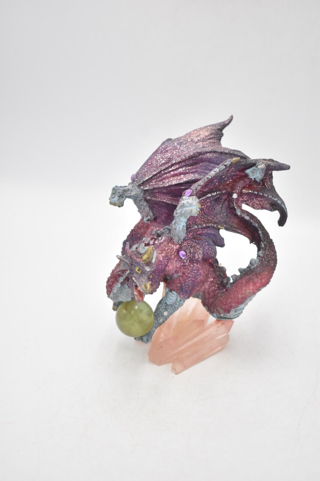 Mythical Purple Gothic Fantasy Dragon Figurine Ornament Statue