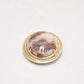 Vintage Agate Oval Stone Brooch, Costume Jewellery Ladies Womens