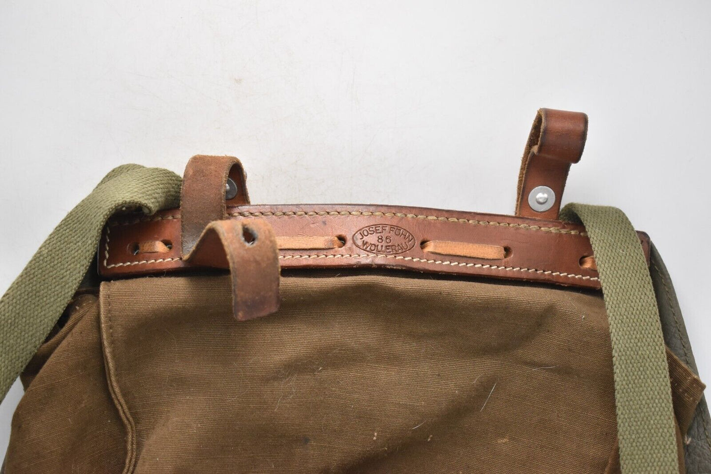 Vintage Swiss Army Joseffohn Wollerau Leather Saddlebag Pannier Messenger Bag