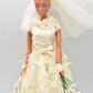 Vintage 1977 Mega Gold Barbie Clone Doll in Stunning Wedding Dress