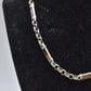 Vintage Sterling Silver Necklace with Tiger Eye Gemstones - 42cm