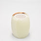 Vintage Onyx Marble Tea Lighter Holder Brown, Green and Cream Oval Shape