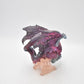 Mythical Purple Gothic Fantasy Dragon Figurine Ornament Statue