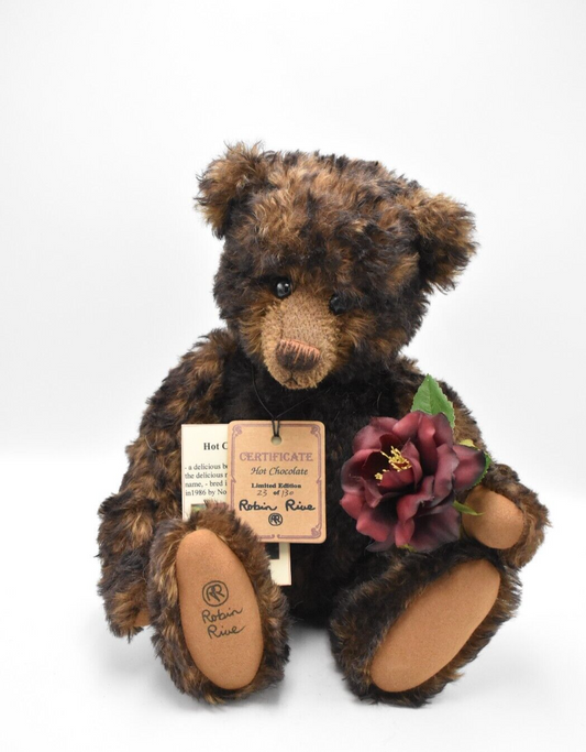 Robin Rive Hot Chocolate Artist Teddy Bear Limited Edition Tagged