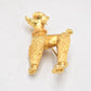 Vintage Gold Tone Poodle Dog Brooch – Women's Jewellery 20.4g