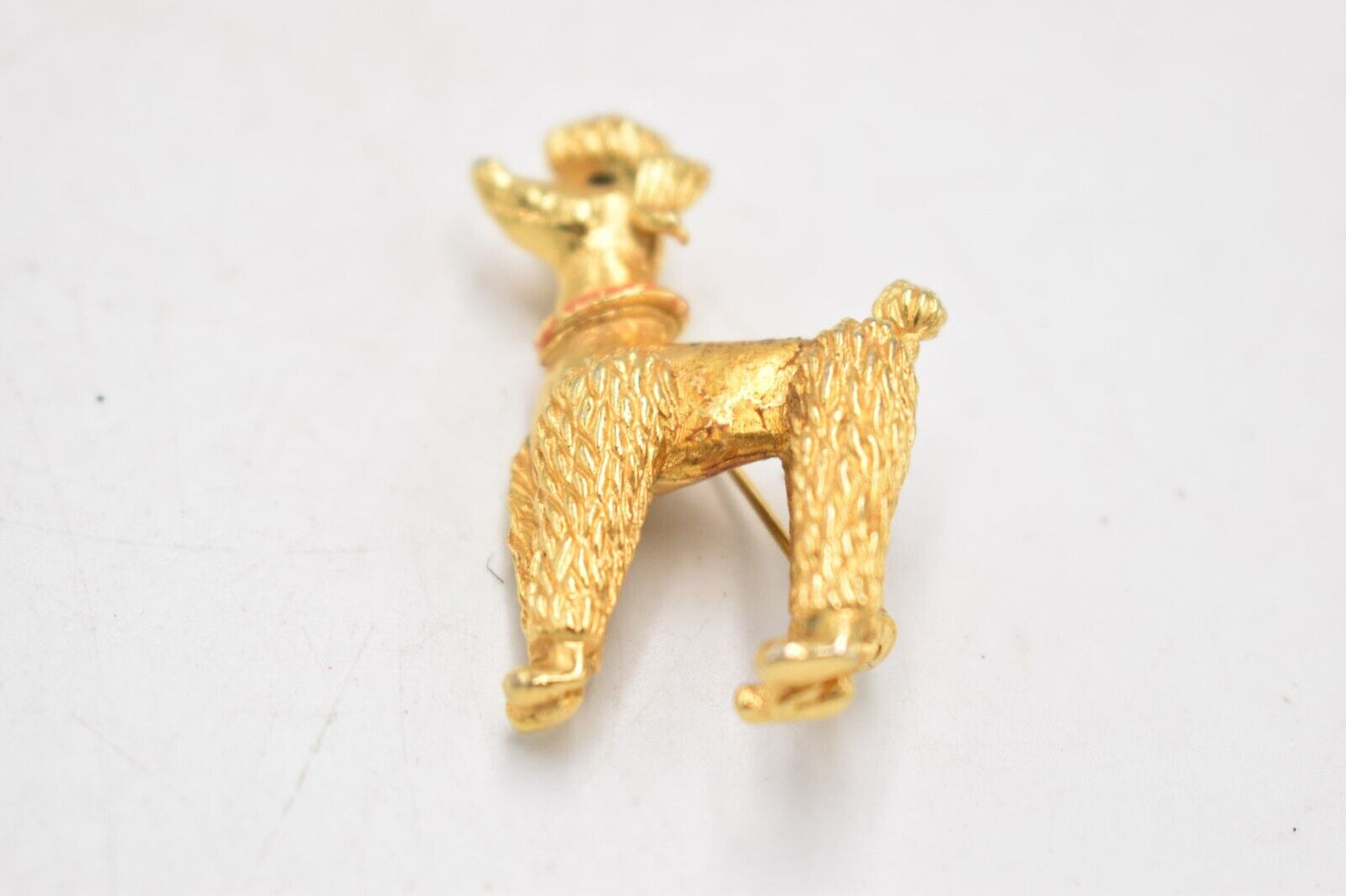 Vintage Gold Tone Poodle Dog Brooch – Women's Jewellery 20.4g