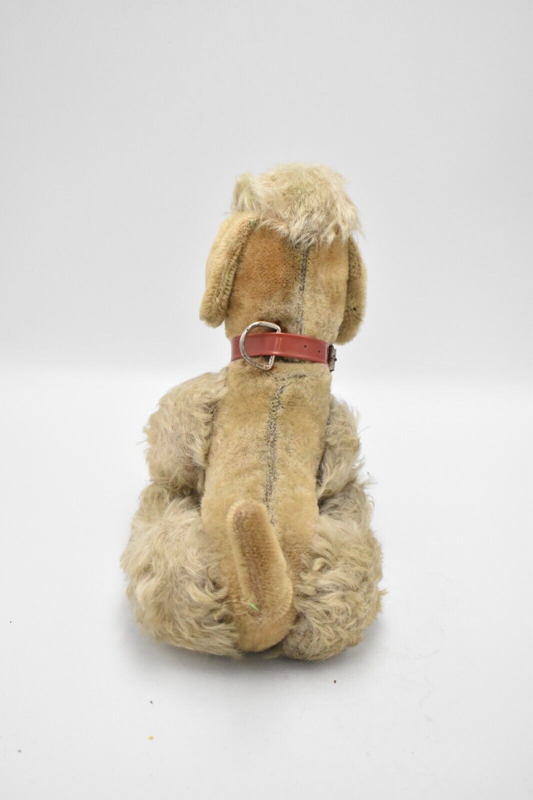 Vintage Hermann Poodle Dog Mohair Jointed, Glass Eyes